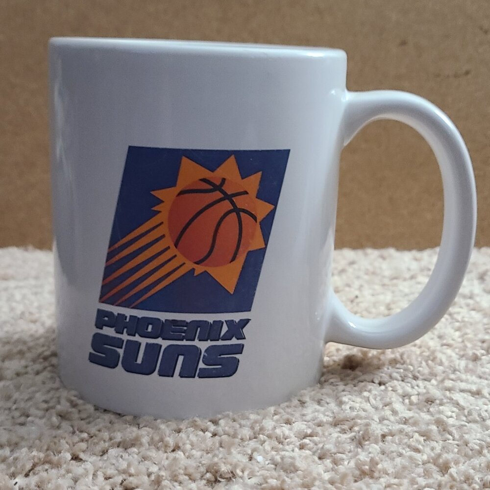 Vintage Linyi Phoenix Suns Coffee Mug Cup NBA Basketball Orange Purple